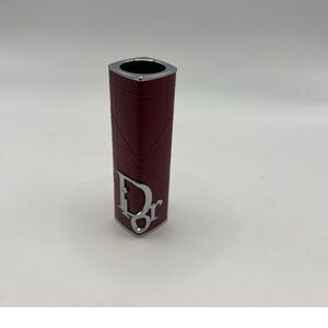 Dior Deep Red Lipstick Holder with Silver Detail